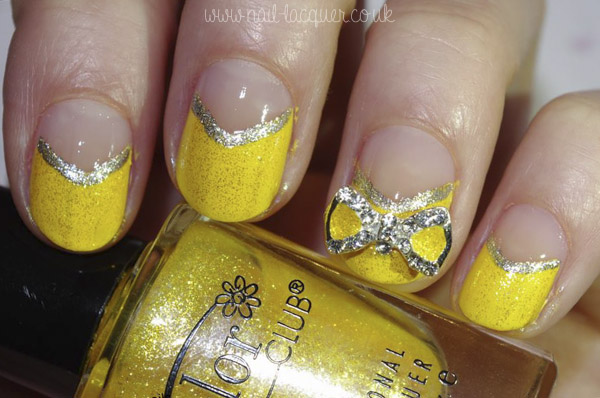 20130504-yellow nails with a bow (2)