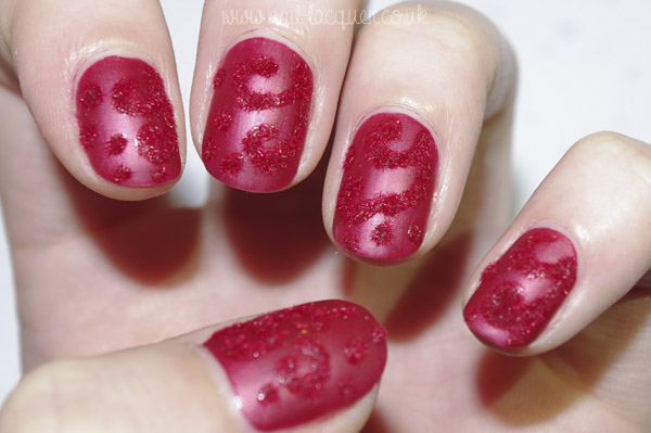 6. Flocking Powder Nail Art Tutorial - SoNailicious - wide 4