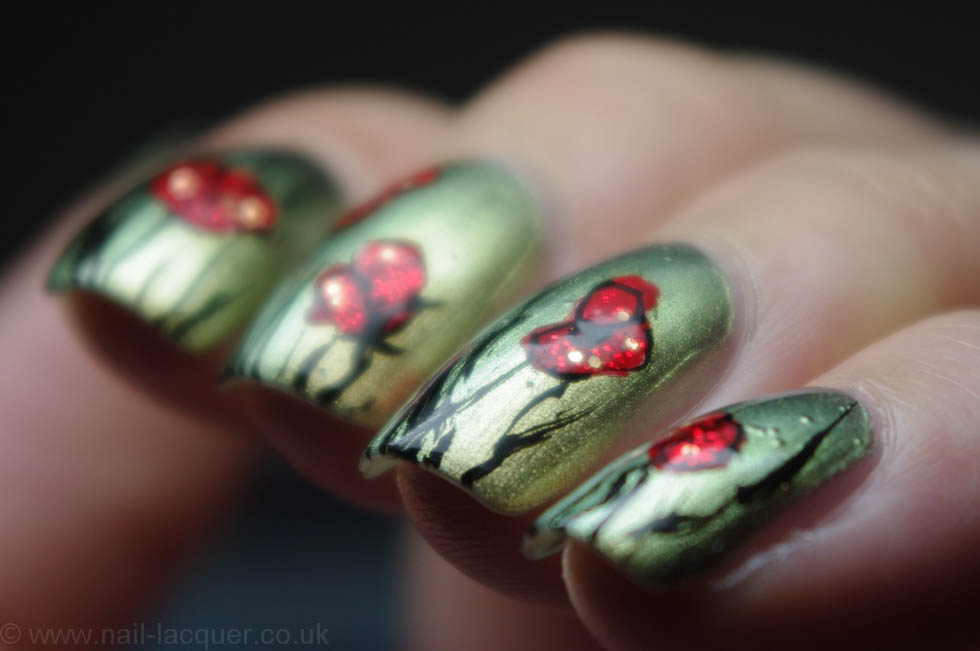 remembrance poppy nail art (5)