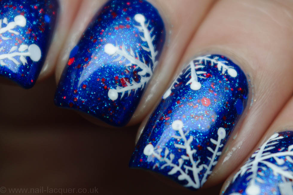 Snowflake Nail Designs for Christmas on Pinterest - wide 1