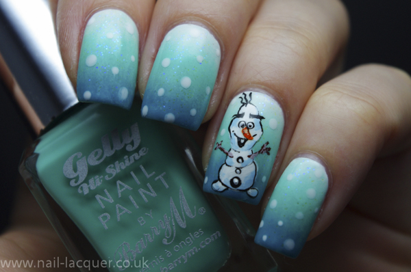 Snowman nail art - Nail Lacquer UK